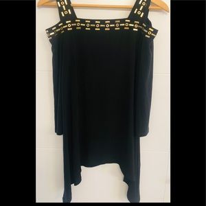 Joseph Ribkoff Black & Gold Tunic
